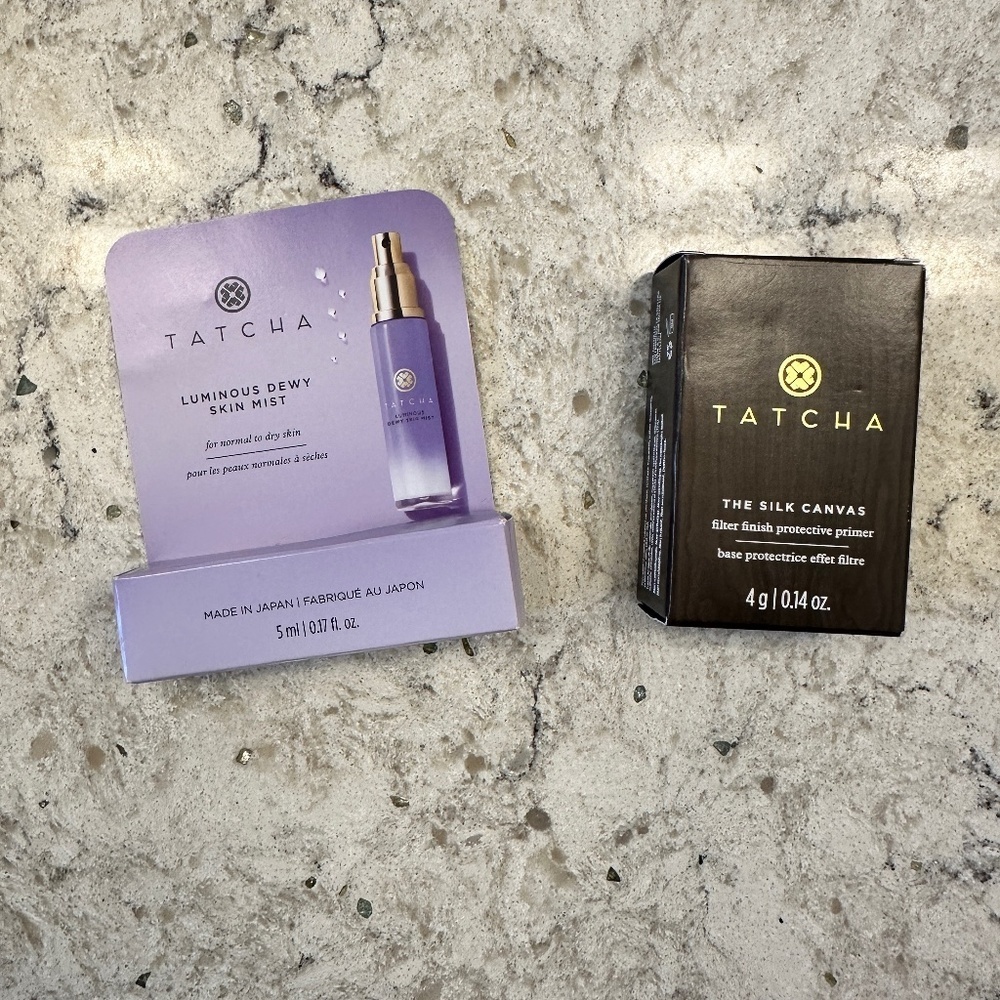 Set of Two Tatcha Samples of primer & dewy mist
